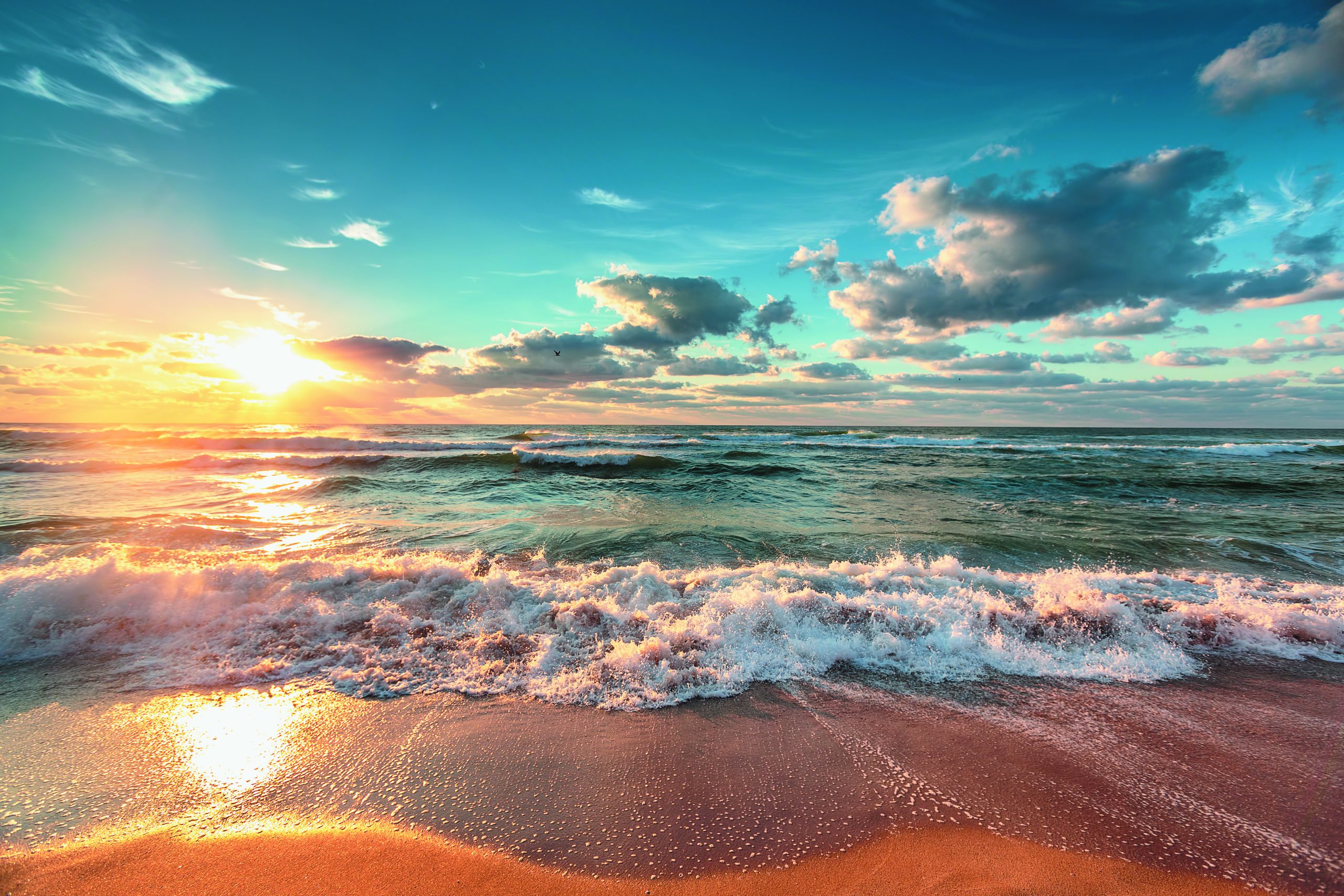 Beautiful Cloudscape Over The Sea