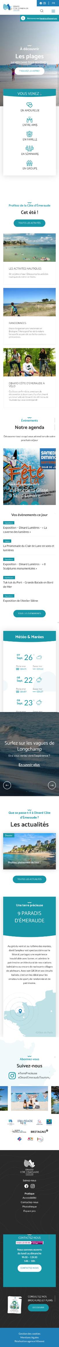Responsive Homepage Dinard