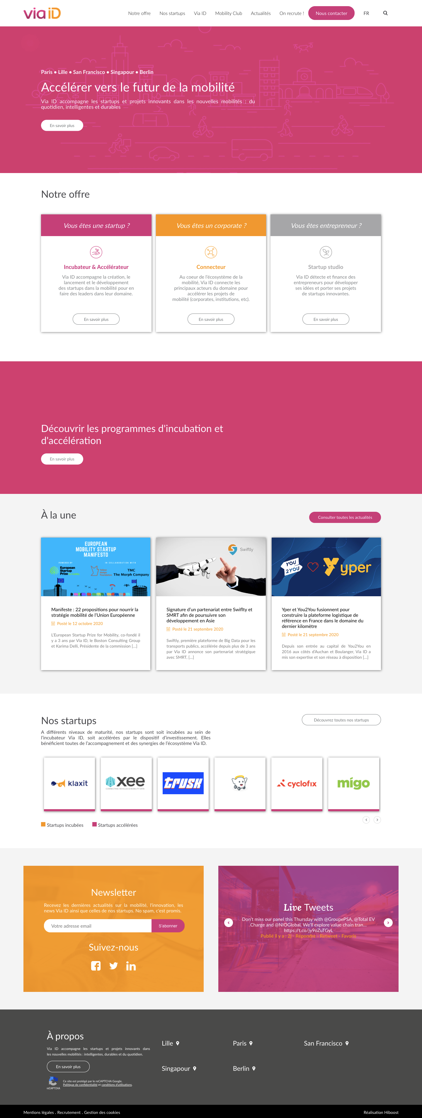 Via Id Accélère Les Startups Dédiées Aux Nouvelles Mobilités. Www.via Id.com