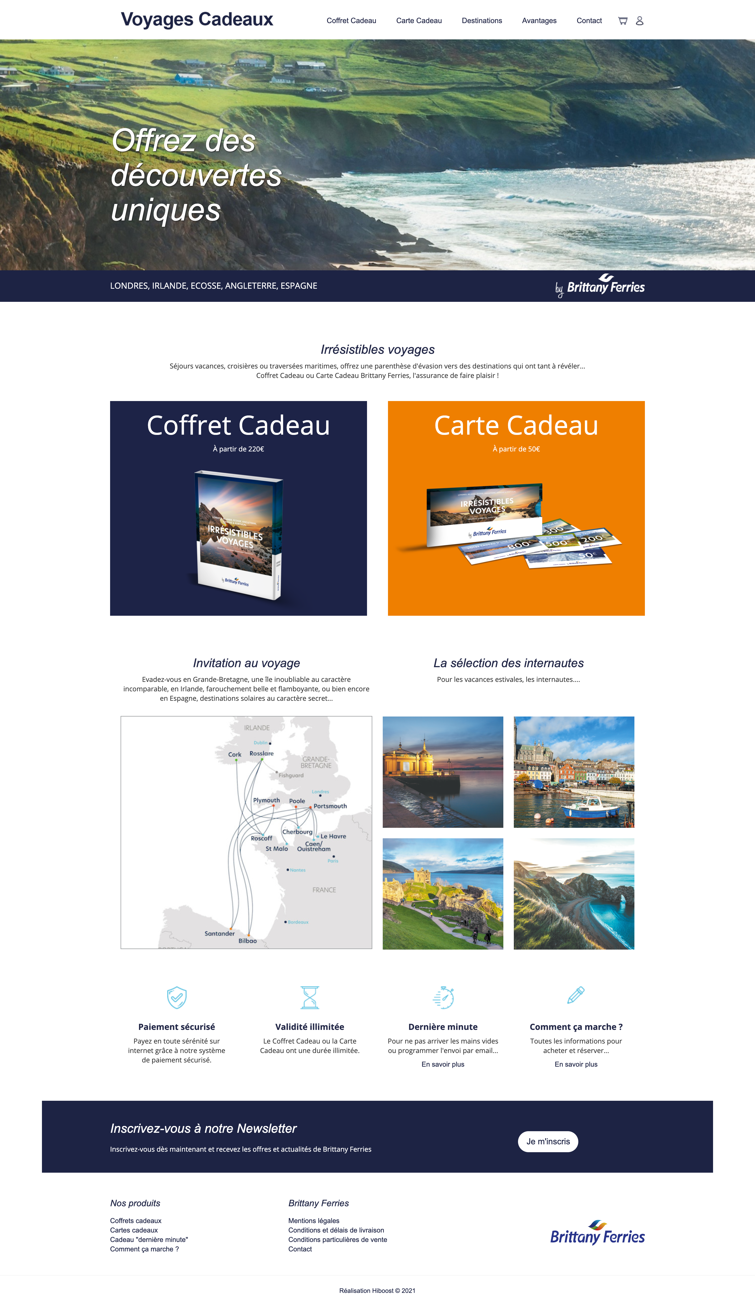 Webdesign Homepage Brittanyferries