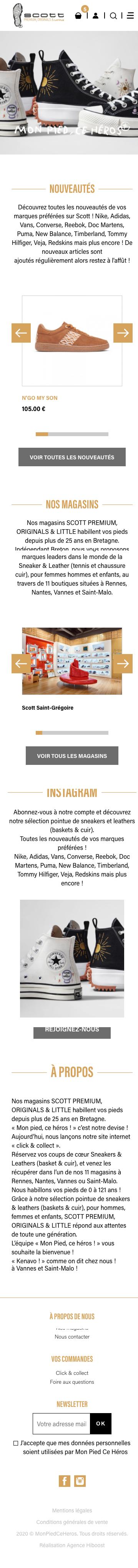 Responsive Homepage Mon Pied Ce Heros