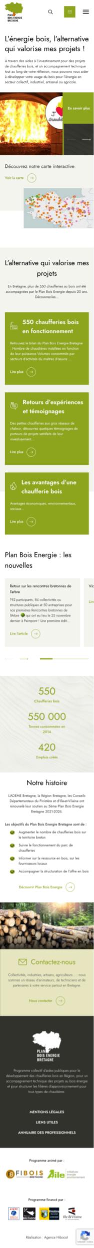 Responsive Homepage Plan Bois Energie