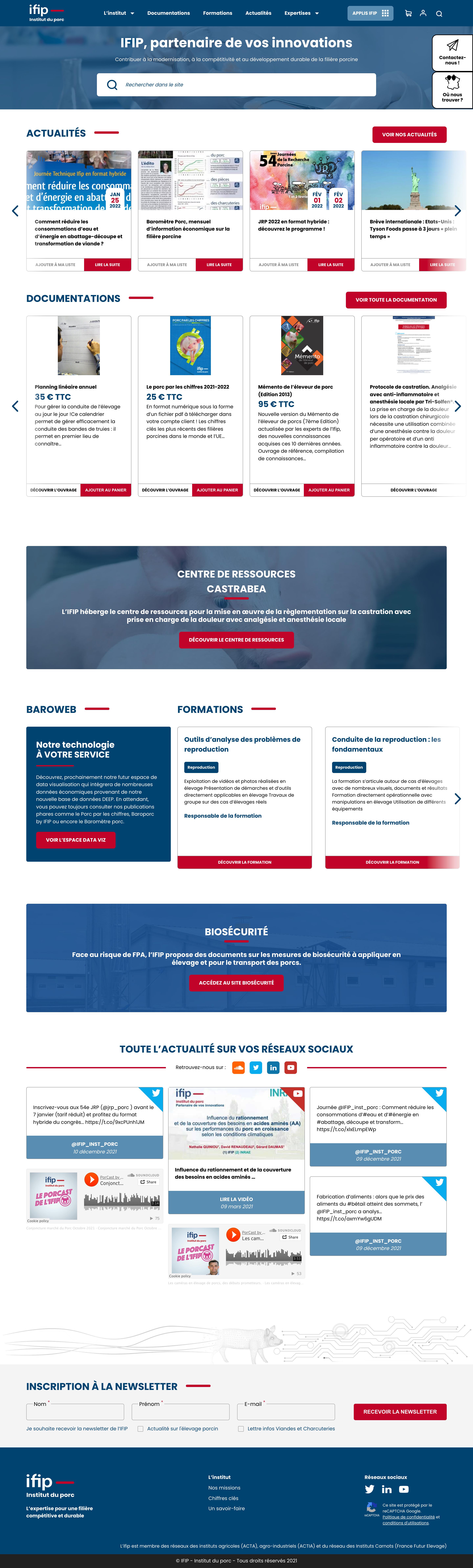 Webdesign Homepage Ifip