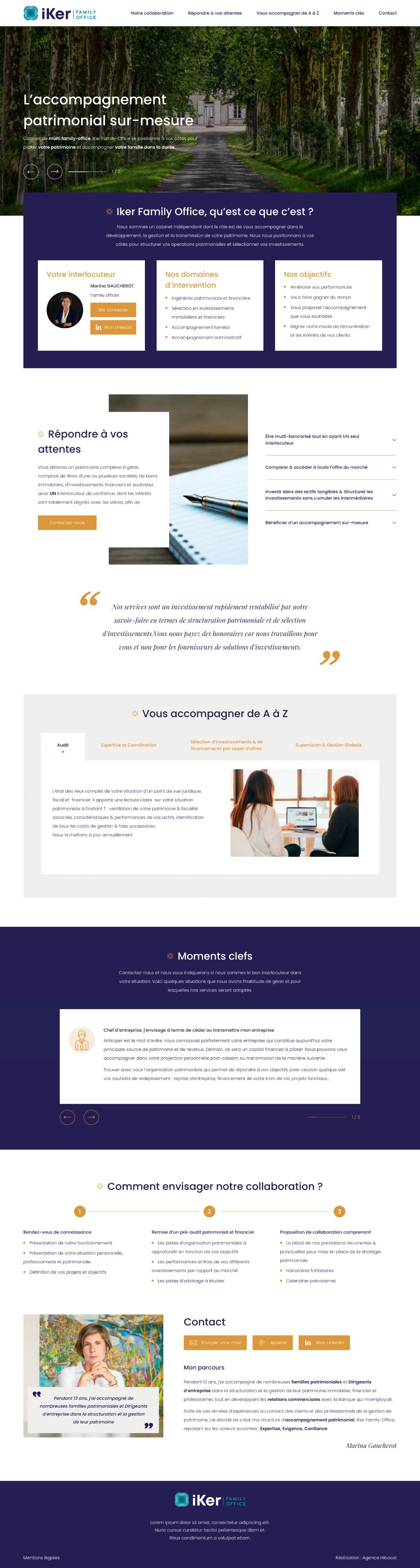 Webdesign Homepage Iker