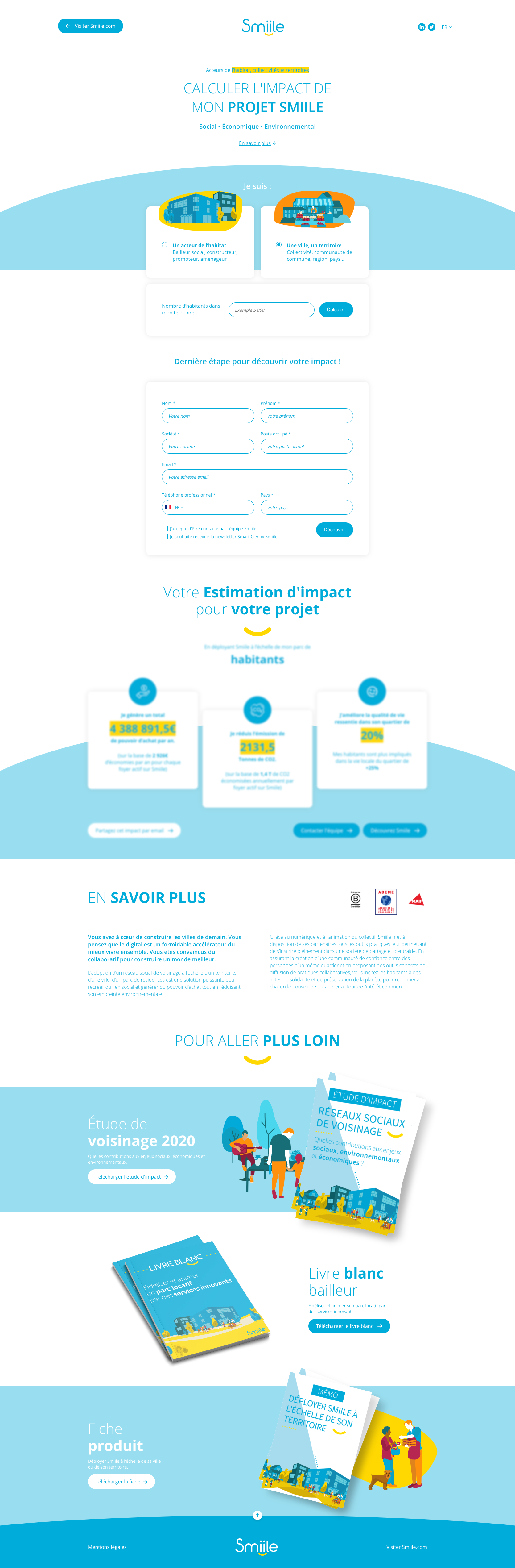 Webdesign Homepage Smiile