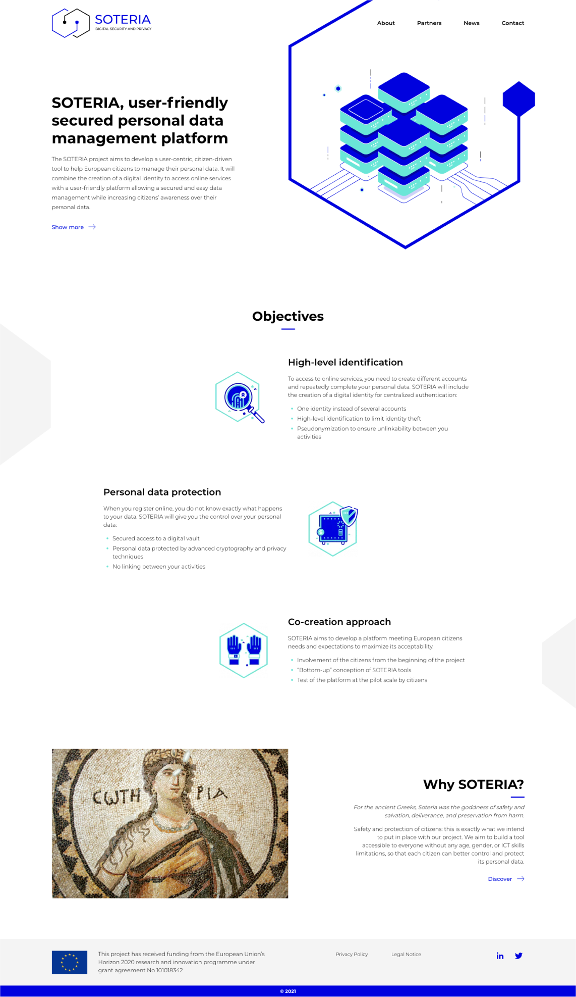 Webdesign Homepage Soteria