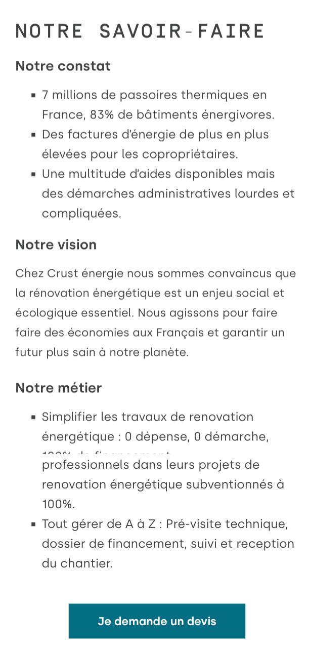 Landing Page Home Crust Energie