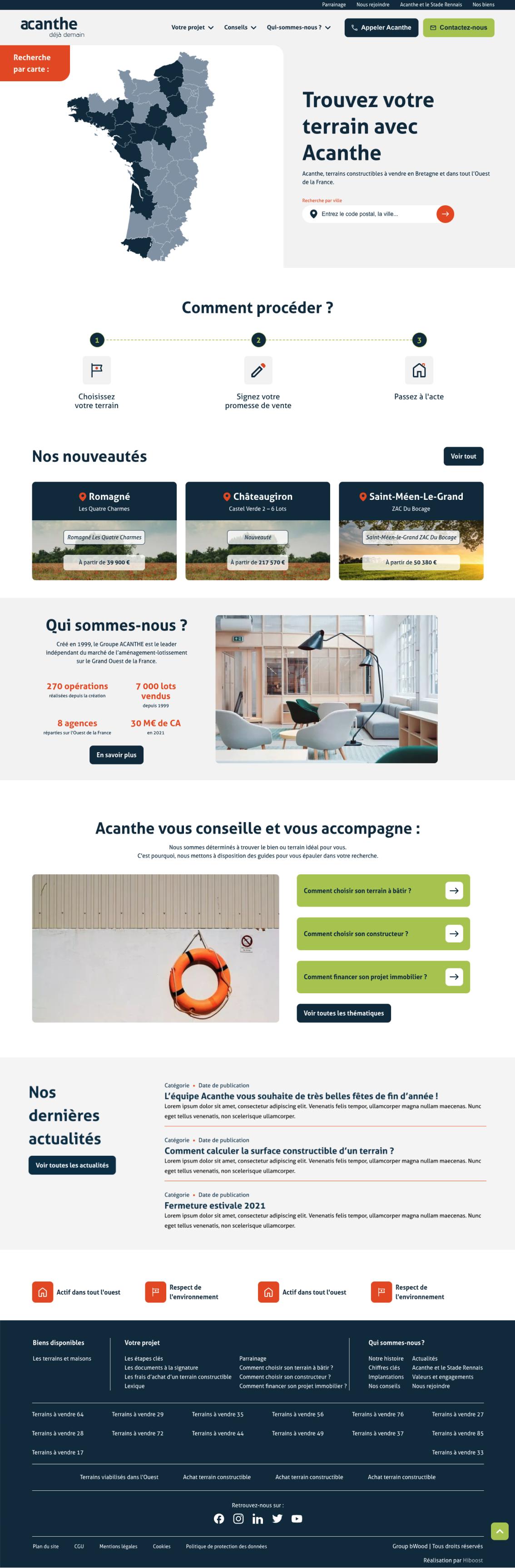 Accueil Acanthe Webdesign