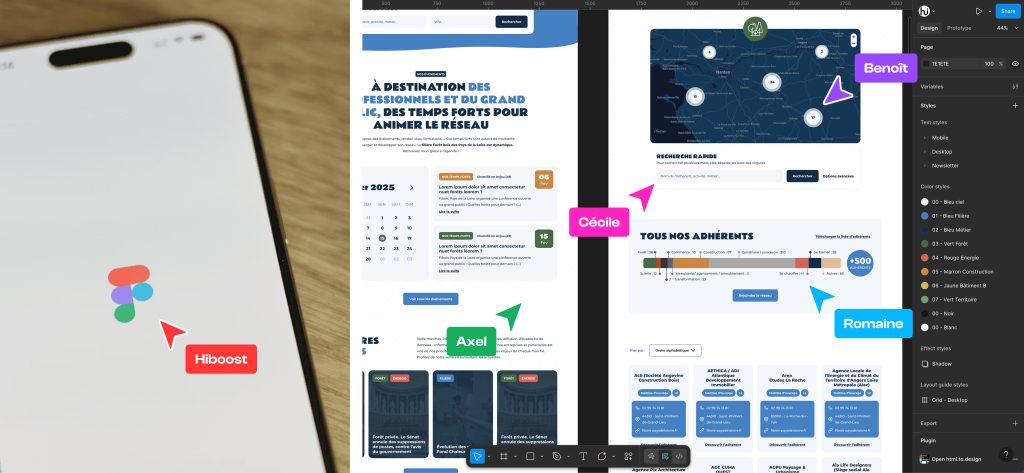 L'utilisation de Figma chez Hiboost