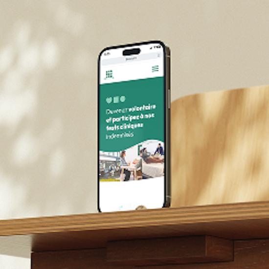 Mockup Mobile Realisation Biotrial 1