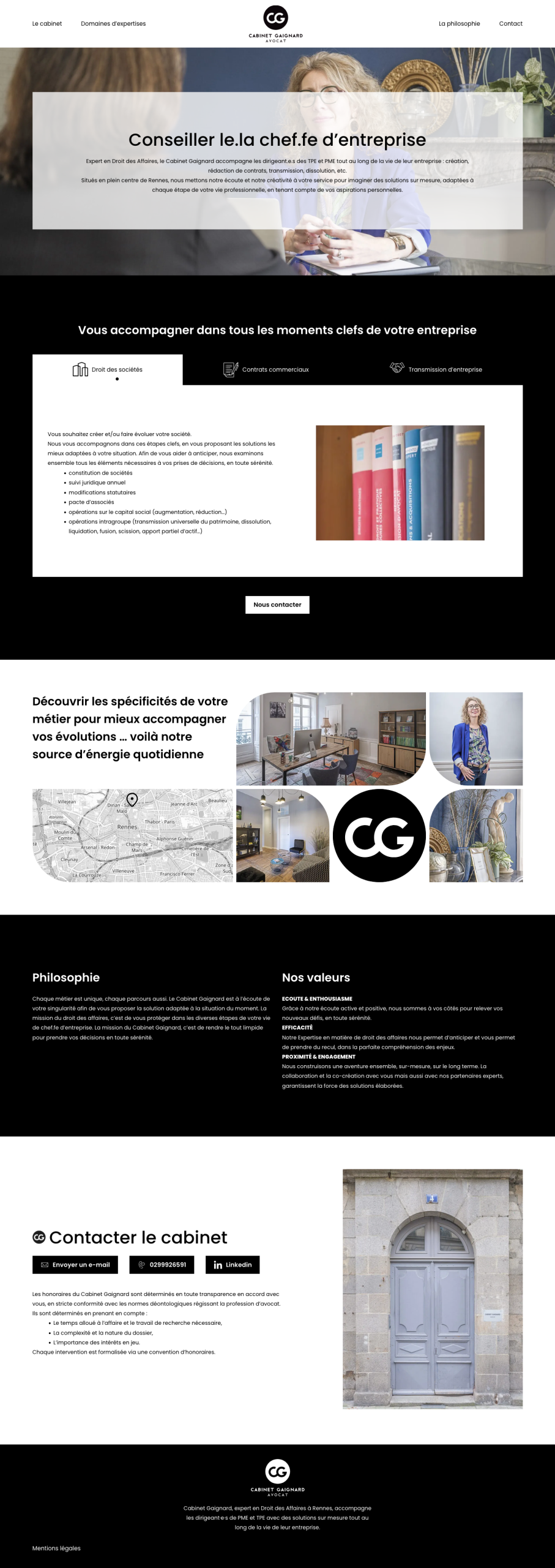 Homepage Cabinet Gaignard